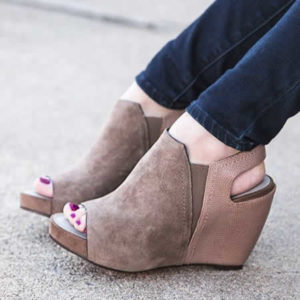 Peep-Toe Bootie