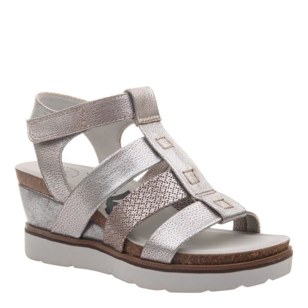 OTBT New Moon Silver Wedge Sandal