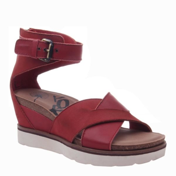 OTBT Teamwork Wedge Sandal Apple