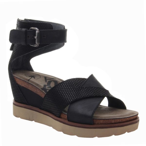 OTBT Teamwork Wedge Sandal Black