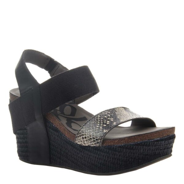 OTBT Bushnell wedge sandal black black